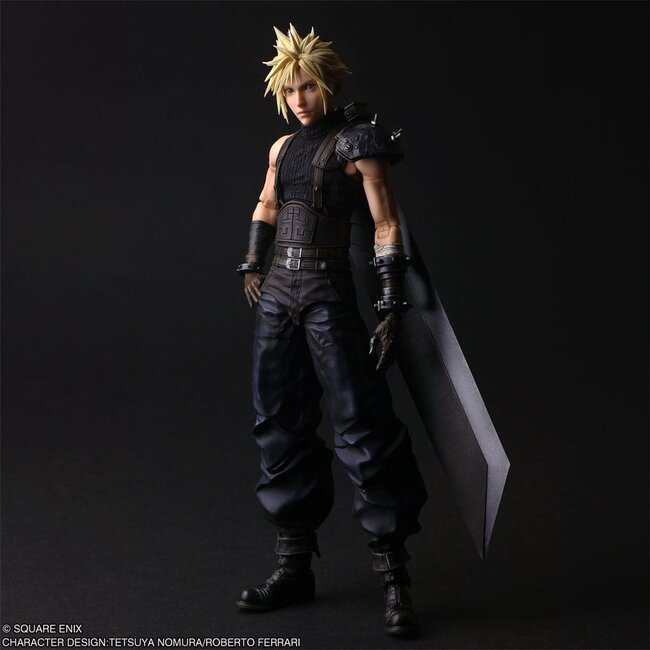 Final Fantasy VII Rebirth Play Arts Shin Actionfigur Cloud Strife 27 cm