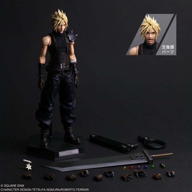 Final Fantasy VII Rebirth Play Arts Shin Action Figure Cloud Strife 27 cm