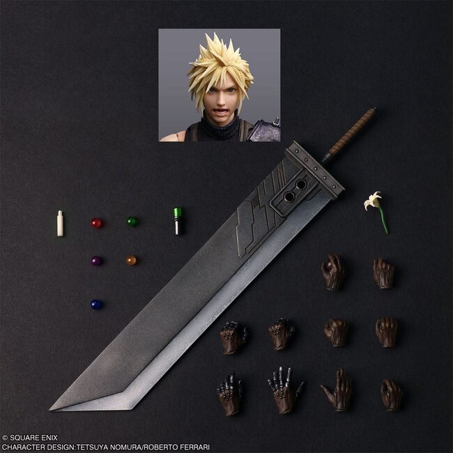 Final Fantasy VII Rebirth Play Arts Shin Action Figure Cloud Strife 27 cm