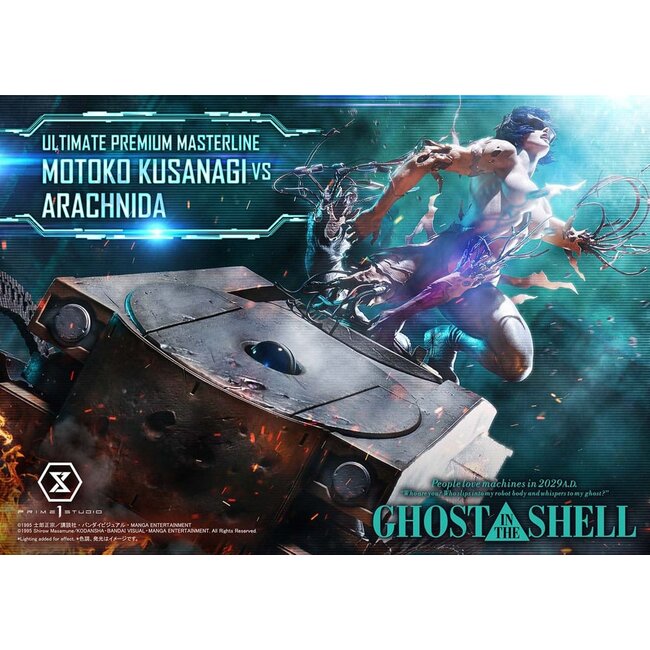 Ghost in the Shell Ultimate Premium Masterline Series Statue 1/4 Motoko Kusanagi vs Arachnida 68 cm