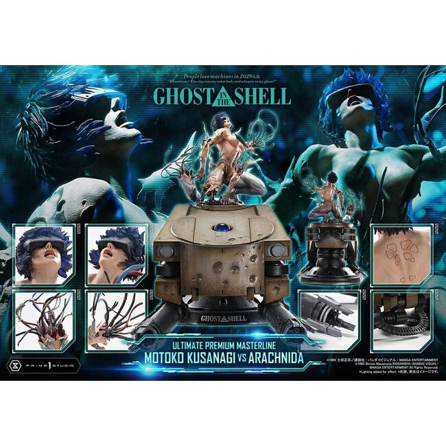Ghost in the Shell Ultimate Premium Masterline Series Statue 1/4 Motoko Kusanagi vs Arachnida 68 cm