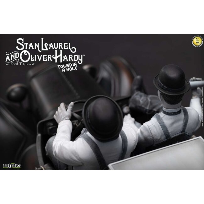Laurel & Hardy auf Ford Model T im Maßstab 1:12