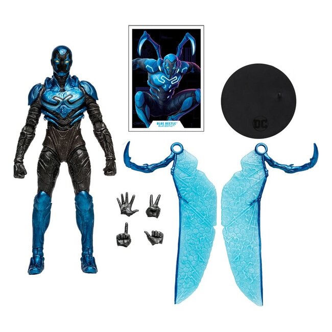 DC Blue Beetle Actionfigur Blue Beetle (Battle Mode) 18 cm
