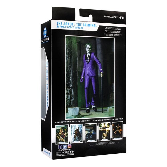 DC Multiverse Actionfigur Der Joker: Der Verbrecher Batman: Drei Joker 18 cm