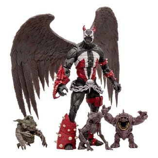 McFarlane Toys Spawn Megafig Actionfigur King Spawn mit Flügeln und Minions 30 cm