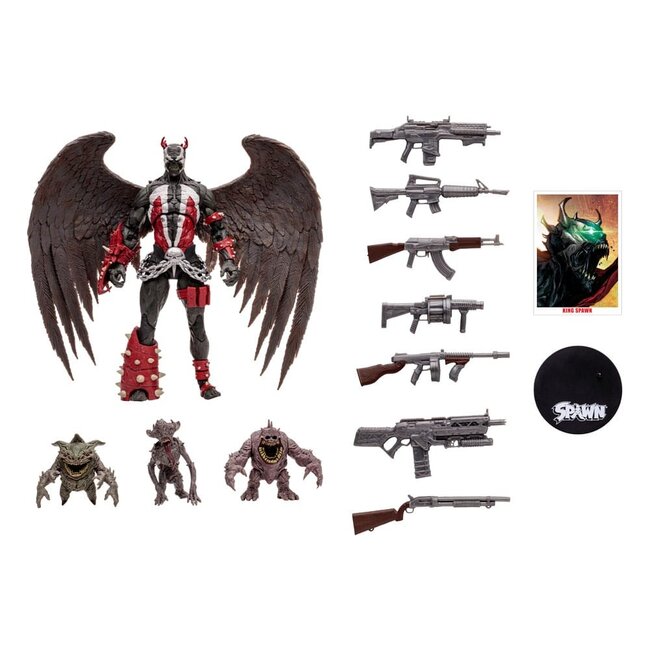 Spawn Megafig Actionfigur King Spawn mit Flügeln und Minions 30 cm