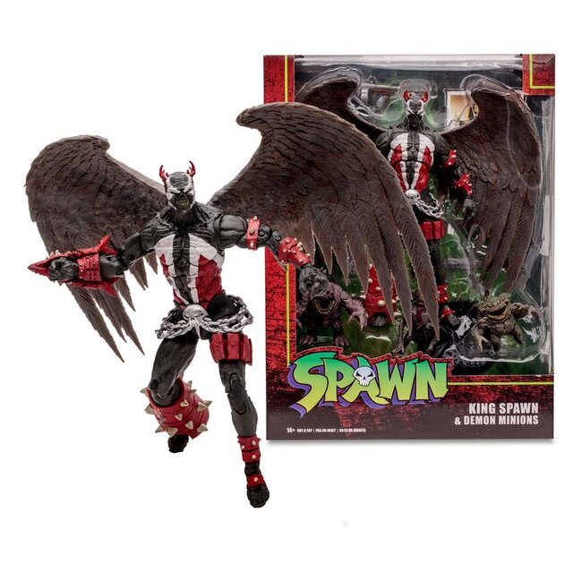 Spawn Megafig Actionfigur King Spawn mit Flügeln und Minions 30 cm
