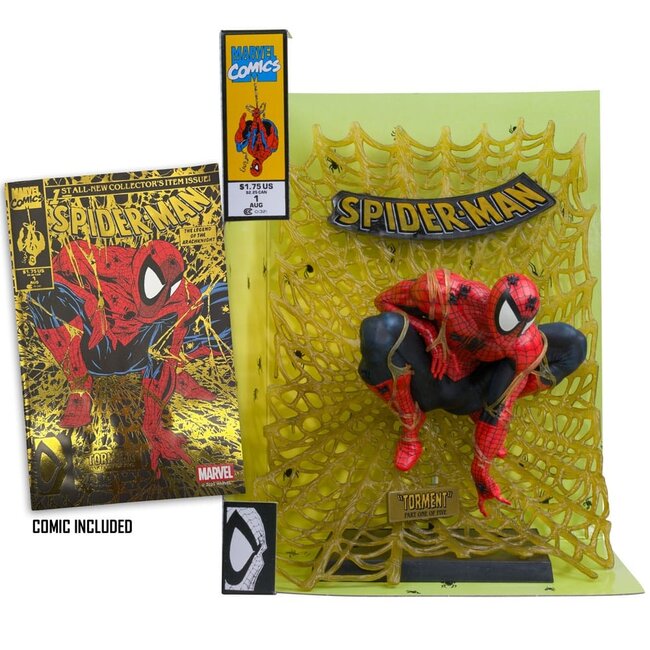 Marvel Collection PVC Statue 1/6 Spider-Man (Spider-Man # 1) (Gold Edition) (Gold Label) 15 cm