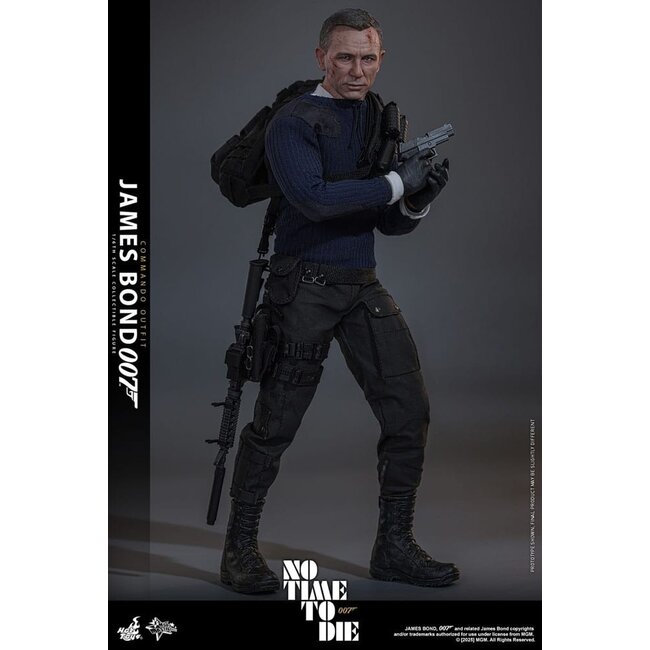 No Time To Die Movie Masterpiece Action Figure 1/6 James Bond (Commando Outfit) Hot Toys Exclusive 30 cm