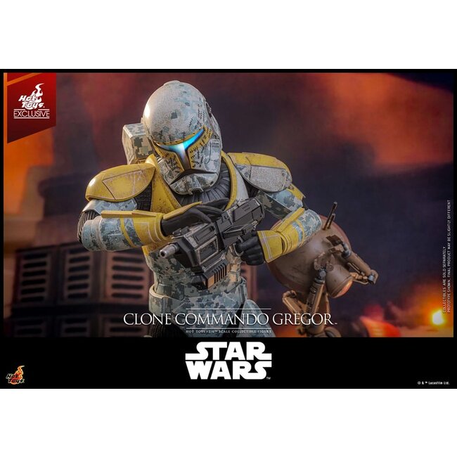 Star Wars: The Clone Wars Action Figure 1/6 Clone Commando Gregor Hot Toys Exclusive 30 cm