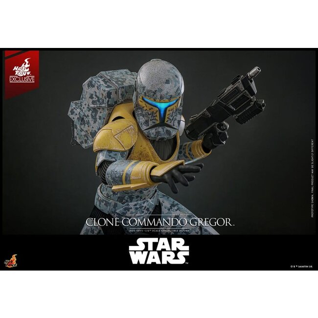 Star Wars: The Clone Wars Action Figure 1/6 Clone Commando Gregor Hot Toys Exclusive 30 cm