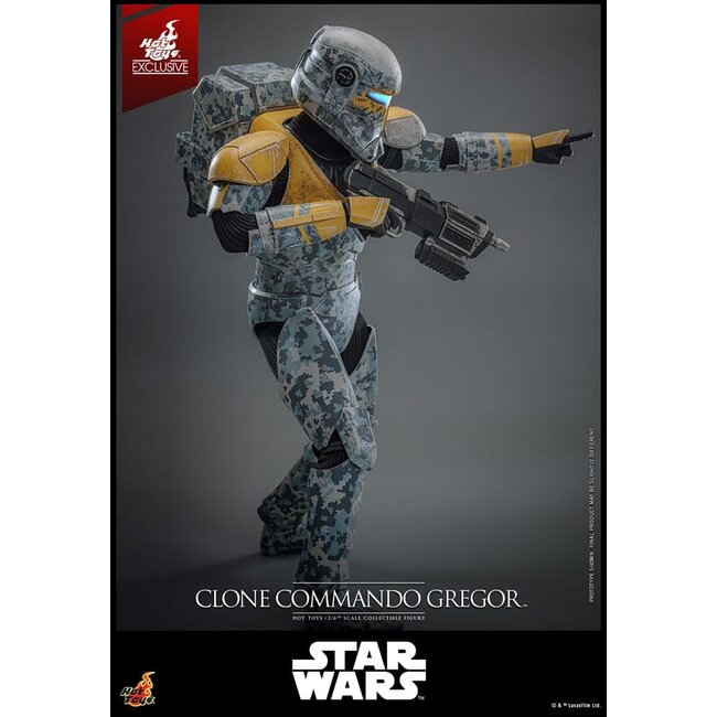 Star Wars: The Clone Wars Actionfigur 1/6 Clone Commando Gregor Hot Toys Exclusive 30 cm