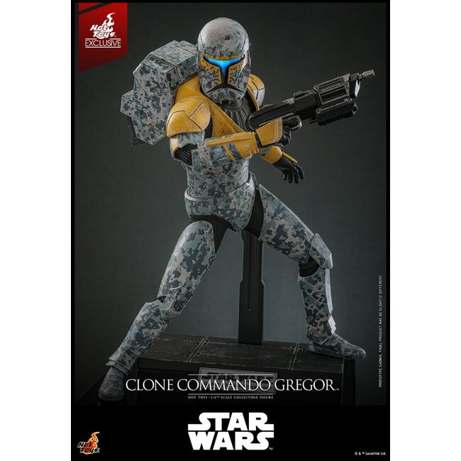 Star Wars: The Clone Wars Actionfigur 1/6 Clone Commando Gregor Hot Toys Exclusive 30 cm