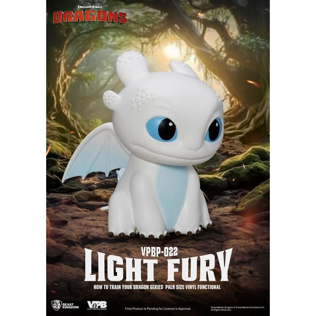 How To Train Your Dragon Piggy Vinyl Bank Light Fury 12 cm