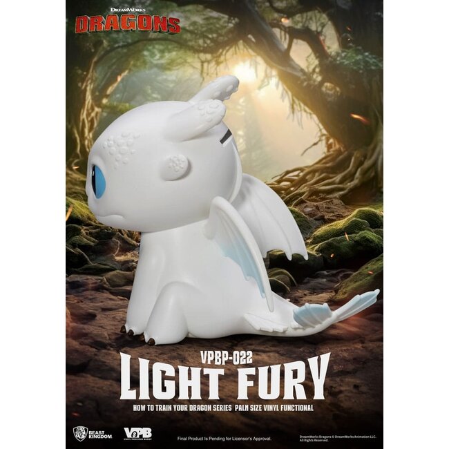 How To Train Your Dragon Piggy Vinyl Bank Light Fury 12 cm