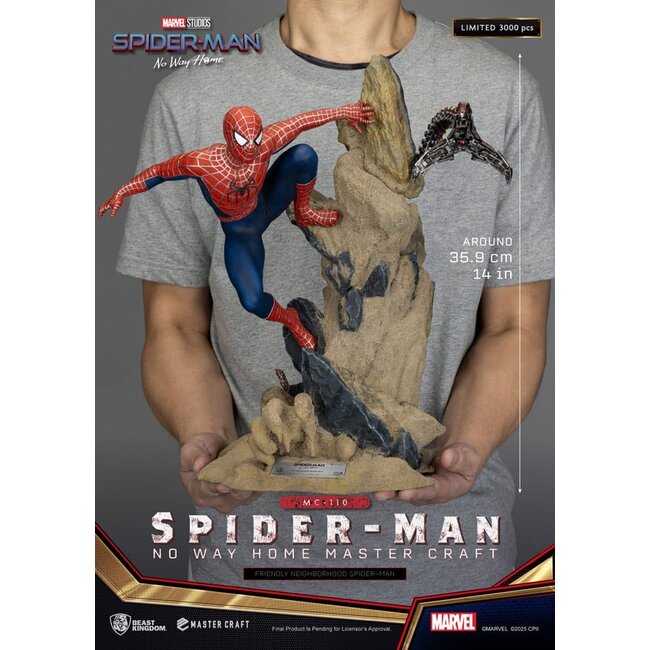 Spider-Man: No Way Home Master Craft Statue Friendly Neighborhood Spider-Man 36 cm
