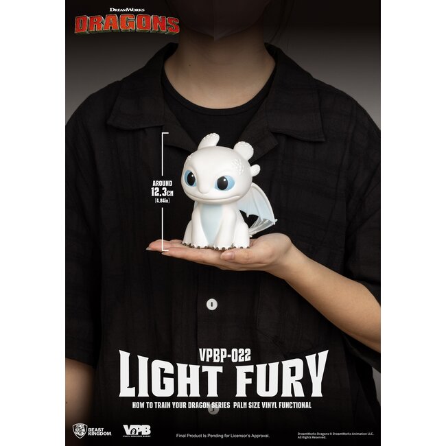 Drachenzähmen leicht gemacht Sparschwein aus Vinyl Light Fury 12 cm