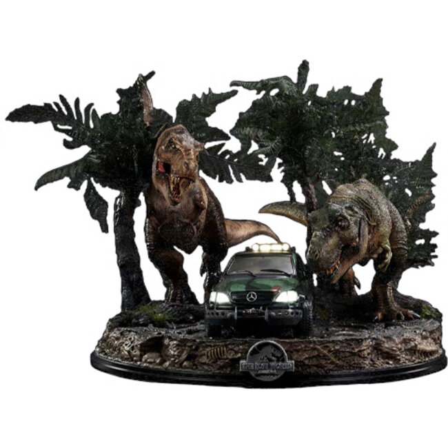 Jurassic World: The Lost World Statue 1/15 T-Rex Cliff Attack 53 cm