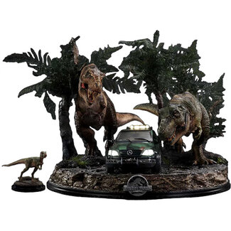 Prime 1 Studio Jurassic World: The Lost World Statue 1/15 T-Rex Cliff Attack Bonus Version 53 cm