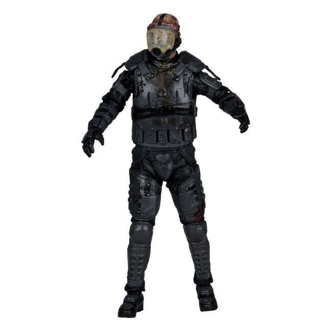 The Walking Dead Actionfigur Gasmasken-Zombie (Staffel 4) 13 cm