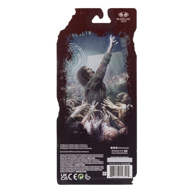 The Walking Dead Actionfigur Gasmasken-Zombie (Staffel 4) 13 cm