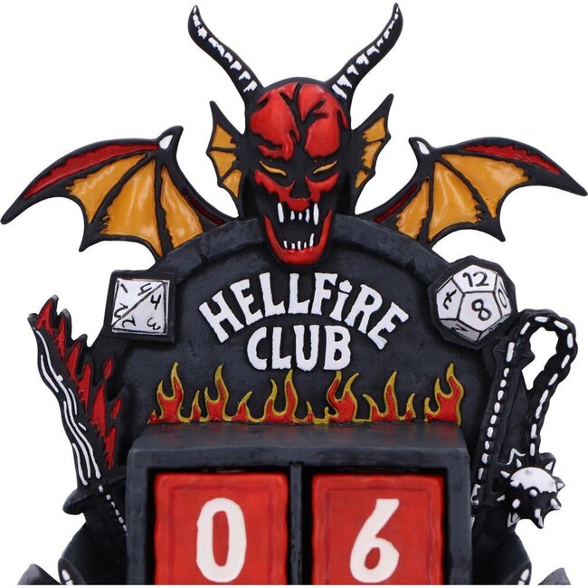 Stranger Things Ewiger Kalender Hellfire Club 15 cm