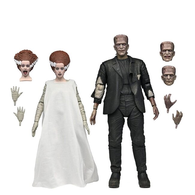 NECA  Universal Monsters Action Figures 2-Pack Bride of Frankenstein 90th Anniversary The Monster & His Mate 18 cm
