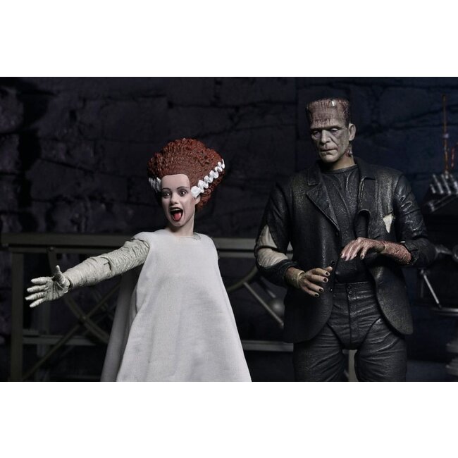 Universal Monsters Action Figures 2-Pack Bride of Frankenstein 90th Anniversary The Monster & His Mate 18 cm