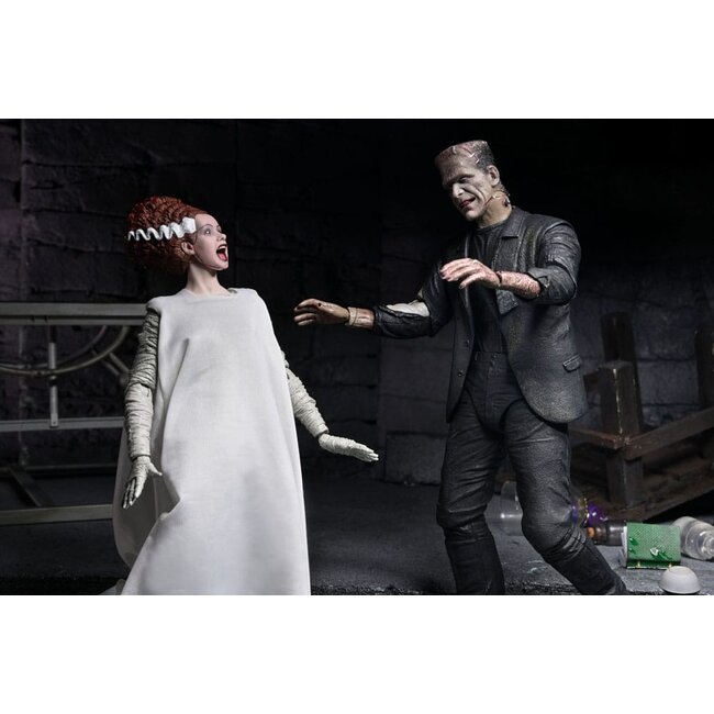 Universal Monsters Actionfiguren 2er-Pack Frankensteins Braut 90. Jubiläum Das Monster und seine Gefährtin 18 cm