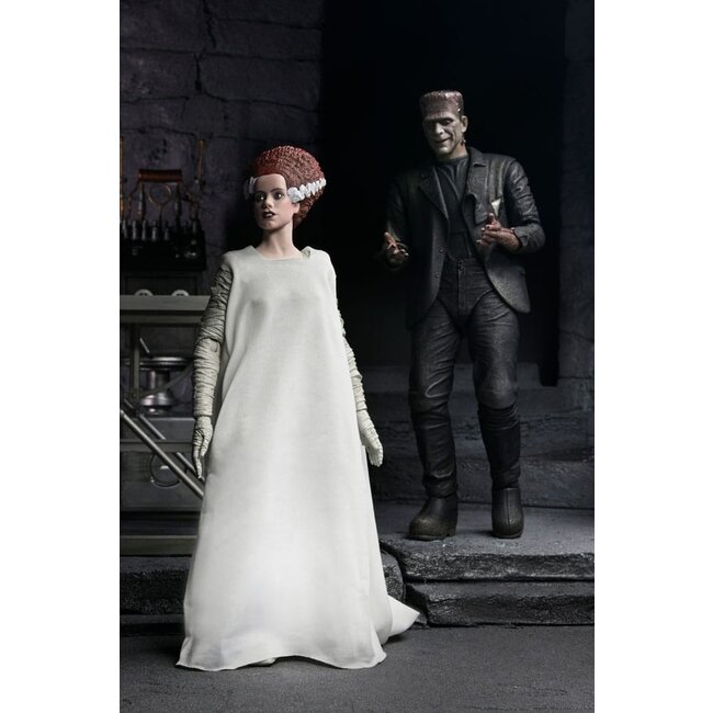 Universal Monsters Action Figures 2-Pack Bride of Frankenstein 90th Anniversary The Monster & His Mate 18 cm