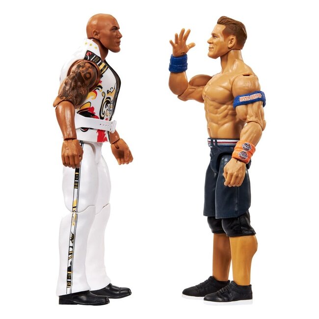 WWE Main Event Showdown Action Figures The Rock Final Boss vs John Cena 2-Pack 15 cm