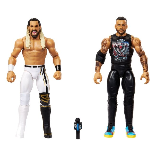 WWE Main Event Showdown Actionfiguren CM Punk vs Seth "Freakin" Rollins 2er-Pack 15 cm