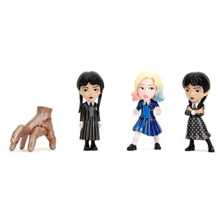 Jada Toys Wednesday Nano Metalfigs Diecast Mini Figures 4-Pack Wave 1 4 cm