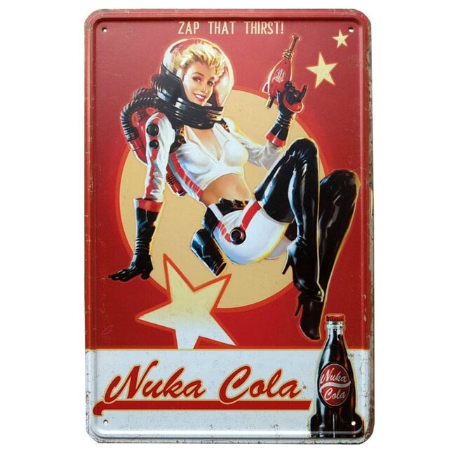 DEVplus Fallout Metallschild Nuka Cola Girl