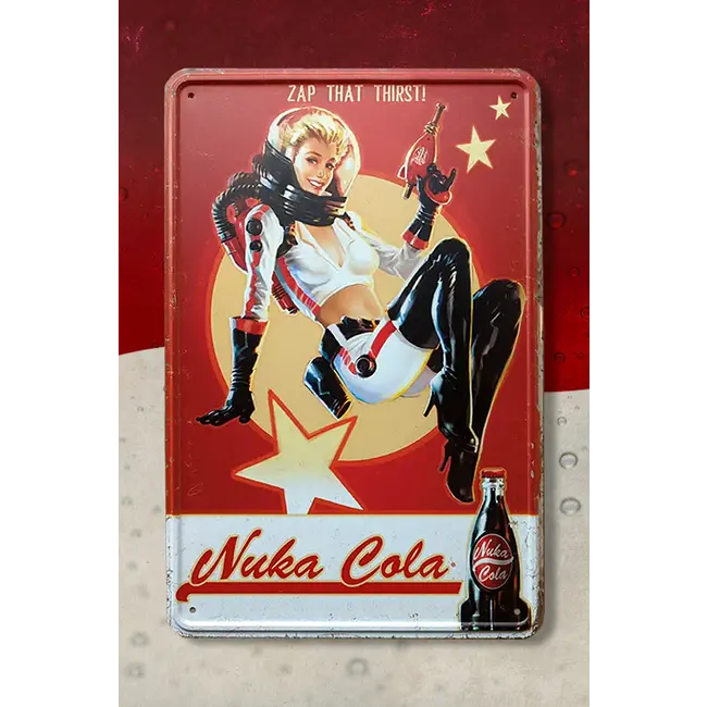 Fallout Metallschild Nuka Cola Girl
