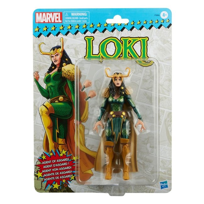 Marvel Legends Retro Collection Series Actionfigur 2022 Loki - Agent von Asgard 10 cm