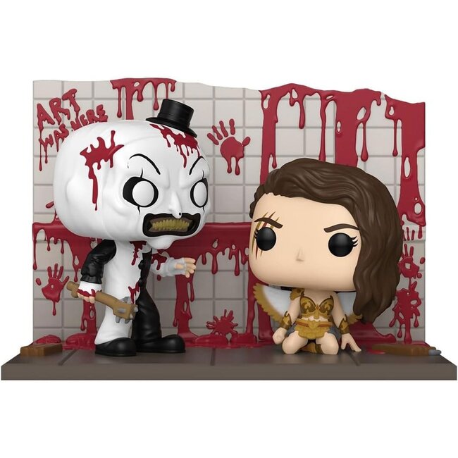 Terrifier 2 POP Moments Vinyl Figures Art vs Sienna 9 cm
