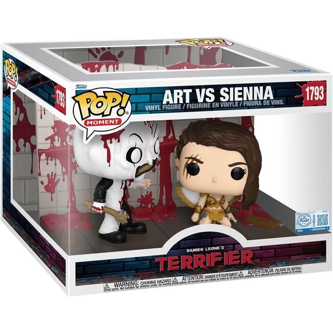 Terrifier 2 POP Moments Vinyl Figures Art vs Sienna 9 cm