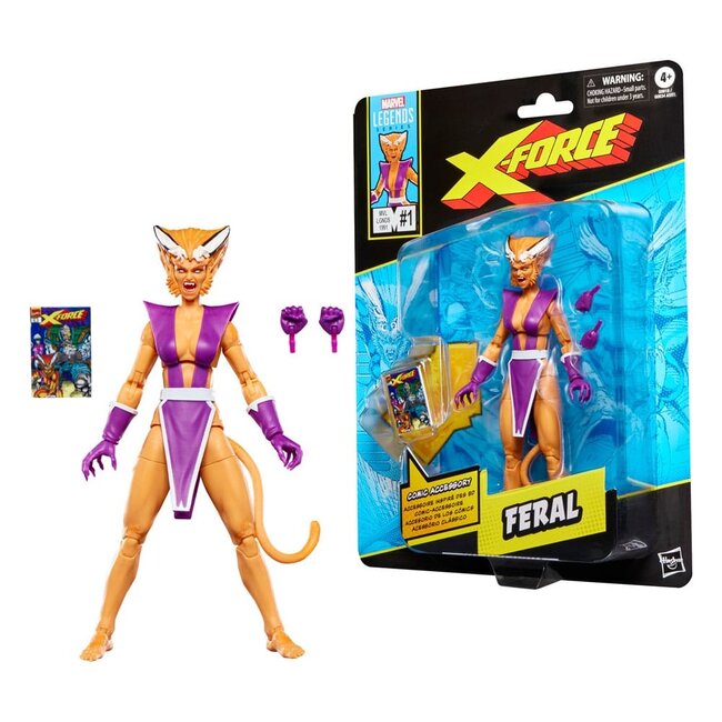 Hasbro X-Force Marvel Legends Actionfigur Feral 15 cm