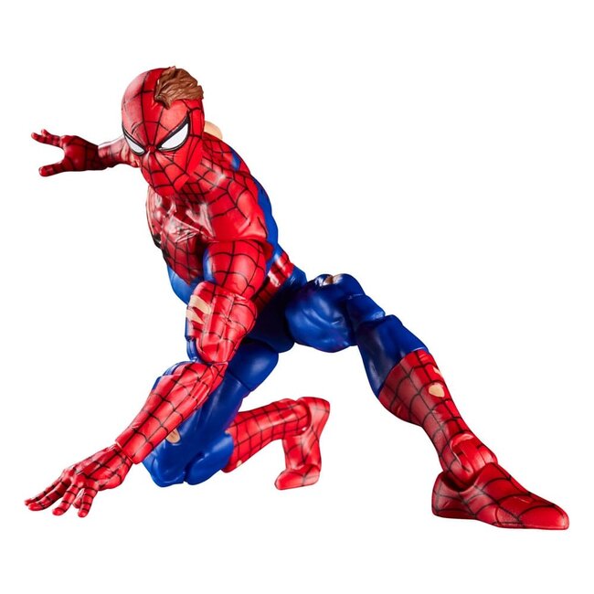 Marvel Legends Magic: The Gathering Actiefiguur Battle-Damaged Spider-Man (plus Exclusieve Foliekaart) 15 cm