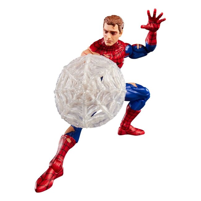 Marvel Legends Magic: The Gathering Actiefiguur Battle-Damaged Spider-Man (plus Exclusieve Foliekaart) 15 cm