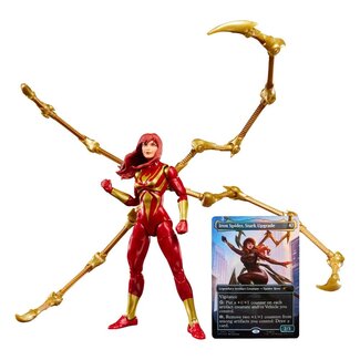 Hasbro Marvel Legends Magic: The Gathering Actiefiguur Mary Jane Watson (Iron Spider) (plus exclusieve foliekaart) 15 cm