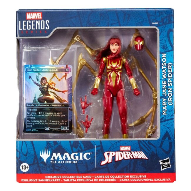 Marvel Legends Magic: The Gathering Actionfigur Mary Jane Watson (Iron Spider) (plus exklusive Folienkarte) 15 cm