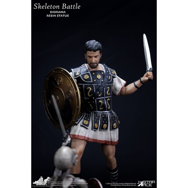 Jason und die Argonauten Ray Harryhausen Diorama 1/8 Skelett-Kampfszene 30 cm