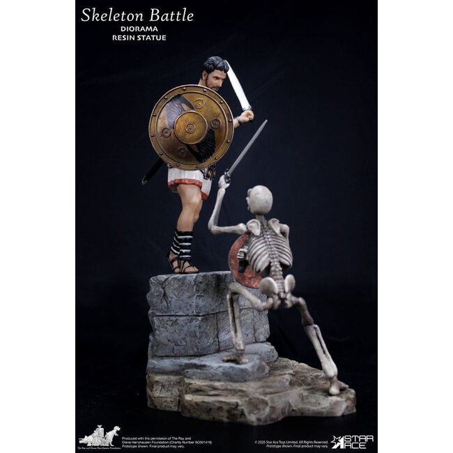 Ray Harryhausen Diorama 1/8 Skeleton Battle Scene 30 cm