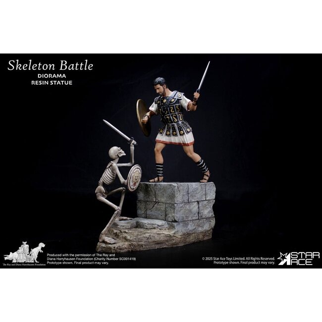 Ray Harryhausen Diorama 1/8 Skeleton Battle Scene 30 cm