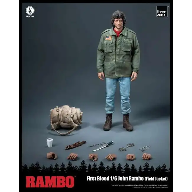 Rambo: First Blood Actionfigur 1/6 John Rambo (Feldjacke) 31 cm