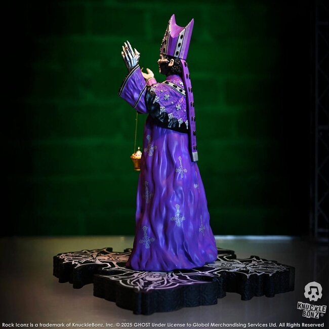 Ghost Rock Iconz Statue Papa V Perpetua Purple Robes 22 cm