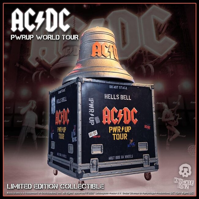 Knucklebonz AC/DC Rock Ikonz On Tour Statue PWR UP Tour Hells Bell