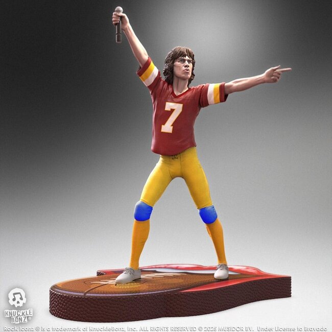 Rolling Stones Rock Iconz Statue Mick Jagger US Tour 1981 (Burgundy Jersey) 22 cm
